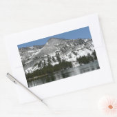 Snowy Tenaya Lake Yosemite National Park Foto Rechteckiger Aufkleber (Umschlag)
