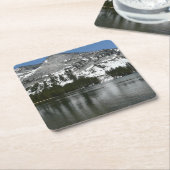 Snowy Tenaya Lake Yosemite National Park Foto Rechteckiger Pappuntersetzer (angewinkelt)