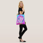 Snowy Tiger Niedlich Neon Kidcore Tasche (Am Model)