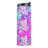 Snowy Tiger Niedlich Neon Kidcore Thermosbecher (Nach links gedreht)