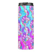 Snowy Tiger Niedlich Neon Kidcore Thermosbecher (Rückseite)