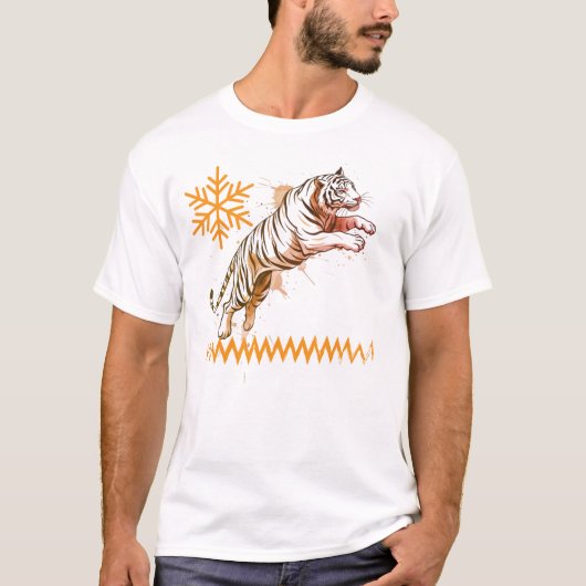 snowy tiger T-Shirt (Vorderseite)