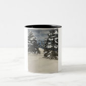 Snowy Tree Classic Tasse, 11 oz Zweifarbige Tasse (Mittel)