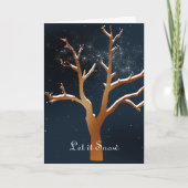 Snowy Tree Karte (Vorderseite)