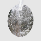Snowy Trees Akrylus Ornament (Vorderseite)