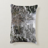 Snowy Trees Dekokissen (Rückseite(Vertikal))