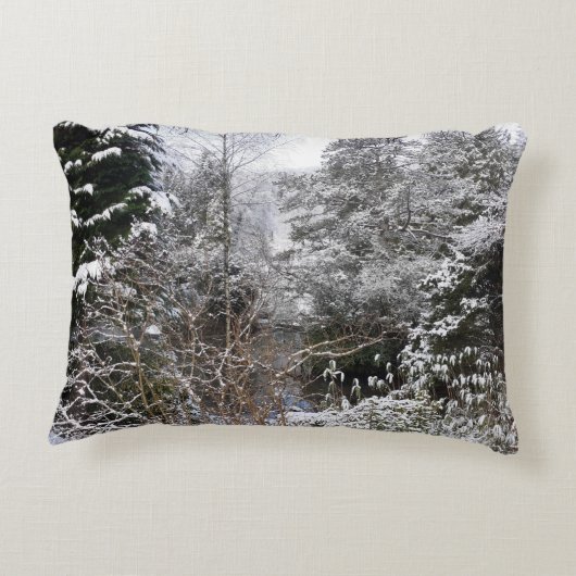 Snowy Trees Dekokissen (Rückseite)