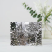 Snowy Trees Flat Postkarte (Stehend Vorderseite)