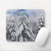 Snowy Trees Mousepad (Mit Mouse)