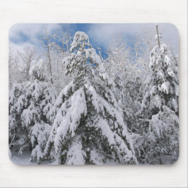 Snowy Trees Mousepad