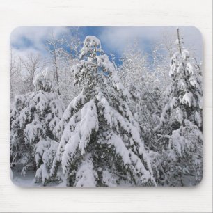 Snowy Trees Mousepad