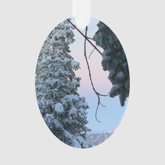 Snowy Trees Ornament (Vorderseite)