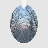 Snowy Trees Ornament (Rückseite)