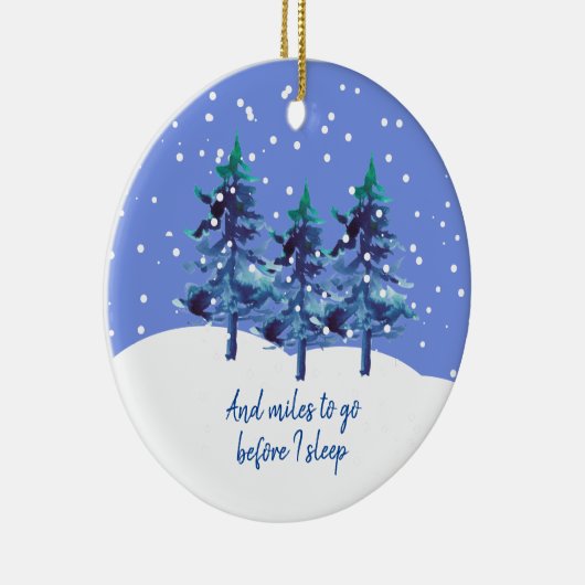 Snowy Trees Ornament Robert Frost Gedicht (Rechts)