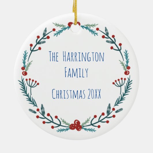 Snowy Trees Ornament Robert Frost Gedicht (Hinten)