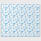 Snowy Trees Pattern Geschenkpapier (Flach)