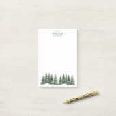 Snowy Trees Post-it-Notes Post-it Klebezettel (Auf Schreibtisch)