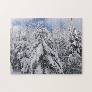 Snowy Trees Puzzle