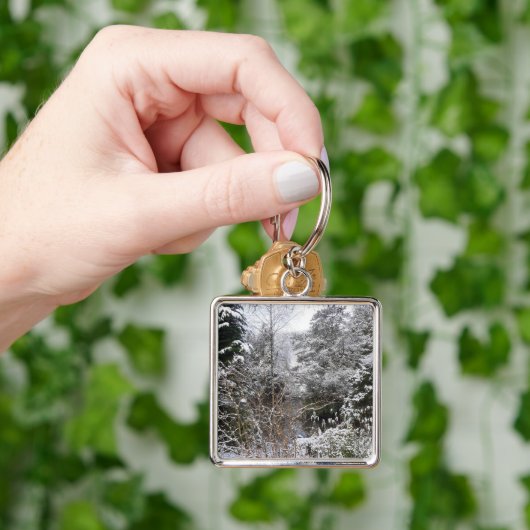 Snowy Trees Schlüsselanhänger (Hand)