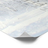 Snowy Trees Seating Chart Poster (Ecke)