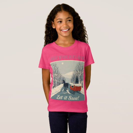 Snowy Trees Weihnachten T-Shirt (Vorne ganz)