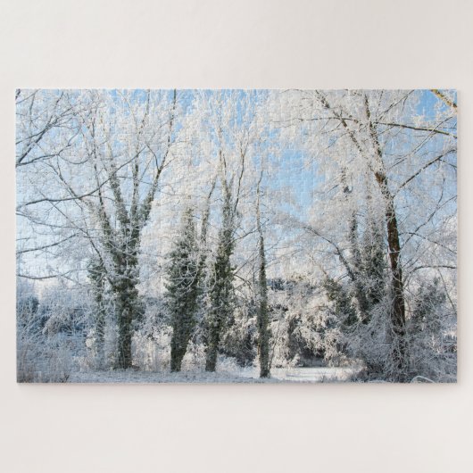 Snowy Trees Winter, 1014 Stücke Jigsaw Puzzle (Horizontal)