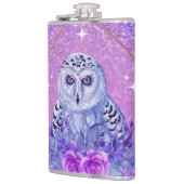 Snowy Uhgöttin Art von Renee Lavoie Flachmann (Links)