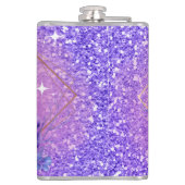 Snowy Uhgöttin Art von Renee Lavoie Flachmann (Rückseite)