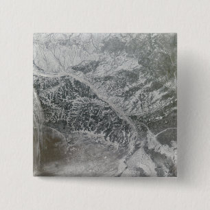 Snowy und dunstiges Mittelrussland, die das Ob Ri Button