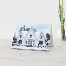 Snowy Vermont Holiday Card Dankeskarte