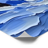 Snowy Village at Night Poster (Ecke)