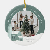 Snowy Village | Erste Weihnachten in unserer neuen Keramik Ornament (Vorne)