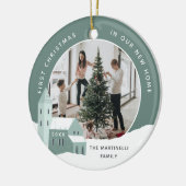 Snowy Village | Erste Weihnachten in unserer neuen Keramik Ornament (Links)