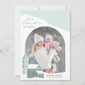 Snowy Village | Foto-Urlaubskarte Feiertagskarte (Vorderseite)