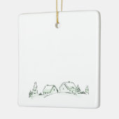 Snowy Village Keramik Weihnachtsschmuck (Links)