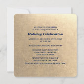 Snowy Village Malerei Custom Weihnachts-Party Einladung (Rückseite)