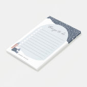 Snowy Village Personalisiert zu machen Post-it Klebezettel (angewinkelt)