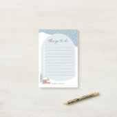 Snowy Village Personalisiert zu machen Post-it Klebezettel (Auf Schreibtisch)