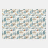 Snowy Village Scene Geschenkpapier Set (Vorderseite 2)