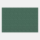 Snowy Village Snowflake Winternacht Weihnachten Geschenkpapier Set (Vorderseite 3)