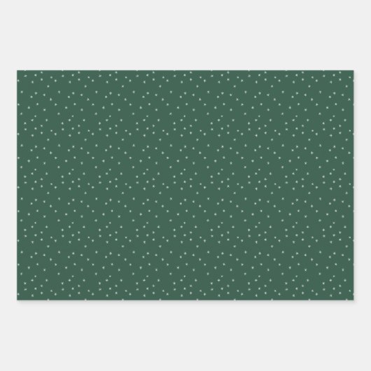 Snowy Village Snowflake Winternacht Weihnachten Geschenkpapier Set (Vorderseite 3)