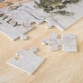 Snowy Vintag Golden Retriever Wasserfarbe Puzzle (Seite)