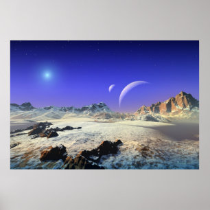 Snowy vista poster