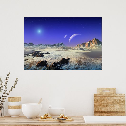 Snowy vista poster (Küche)