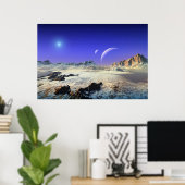 Snowy vista poster (Heimbüro)