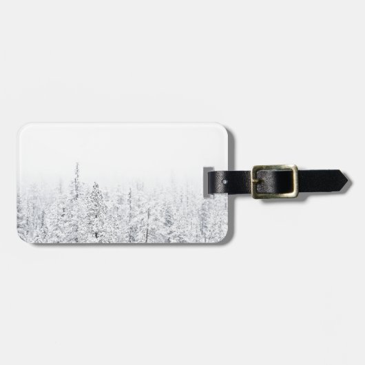 Snowy-Wald Gepäckanhänger (Vorderseite horizontal)