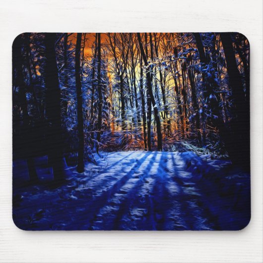 Snowy-Wald Mousepad (Vorne)