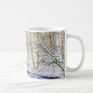 Snowy-Waldweg Kaffeetasse