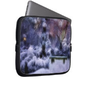 Snowy-Waldwinter-Märchenland Laptopschutzhülle (Vorne Rechts)
