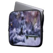 Snowy-Waldwinter-Märchenland Laptopschutzhülle (Vorderseite Links)